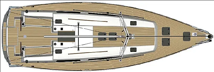 Dufour 450 GL - Deck Layout