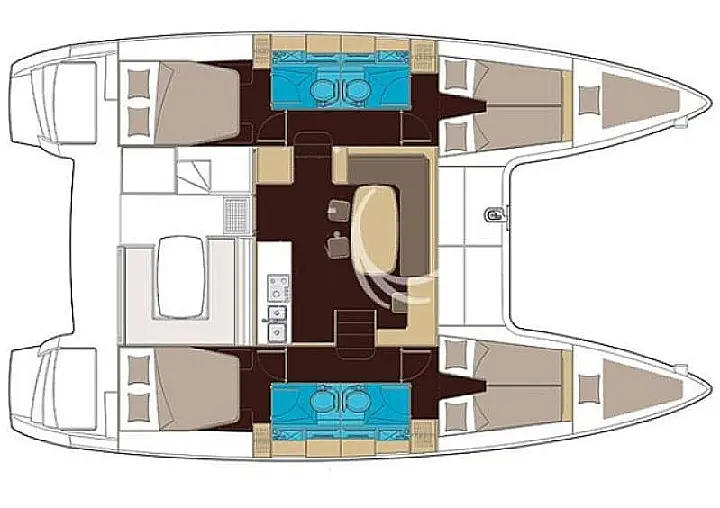 Lagoon 400 S2 - Plan