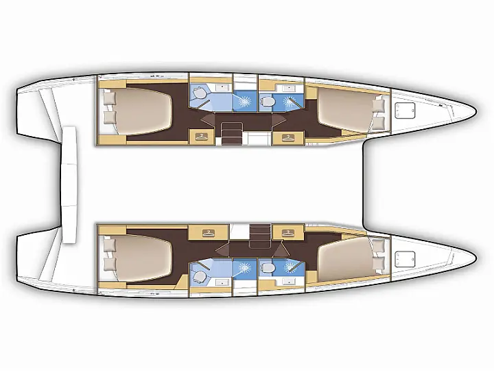 Lagoon 42 (4+2)  A/C - WM- Gen - 