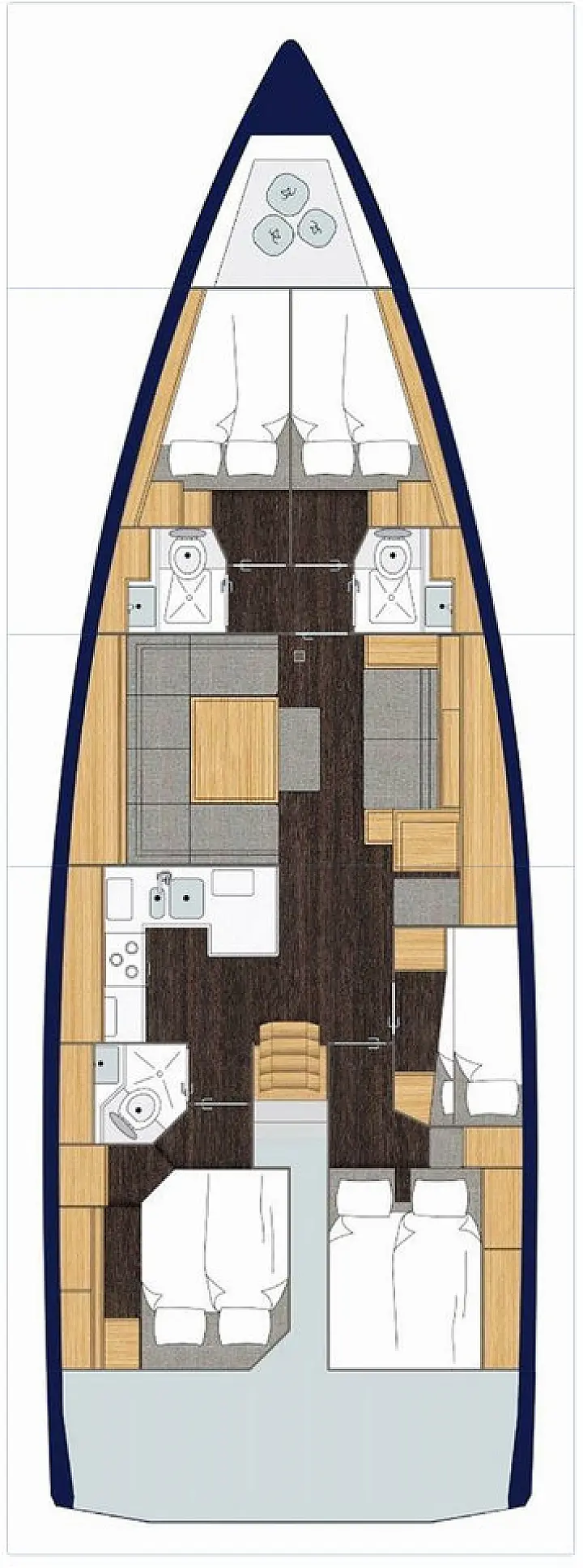 Bavaria C50 - Layout