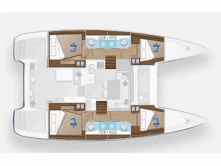 Lagoon 40 - Layout image