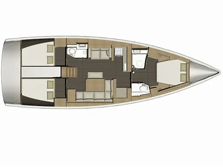 Dufour 460 GL - Layout