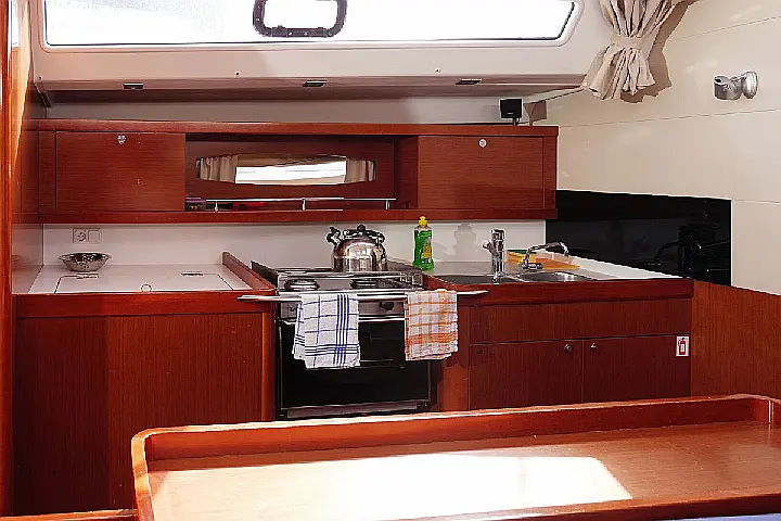 Oceanis 50 Family - Interior - kitchen (photo taken 2019)